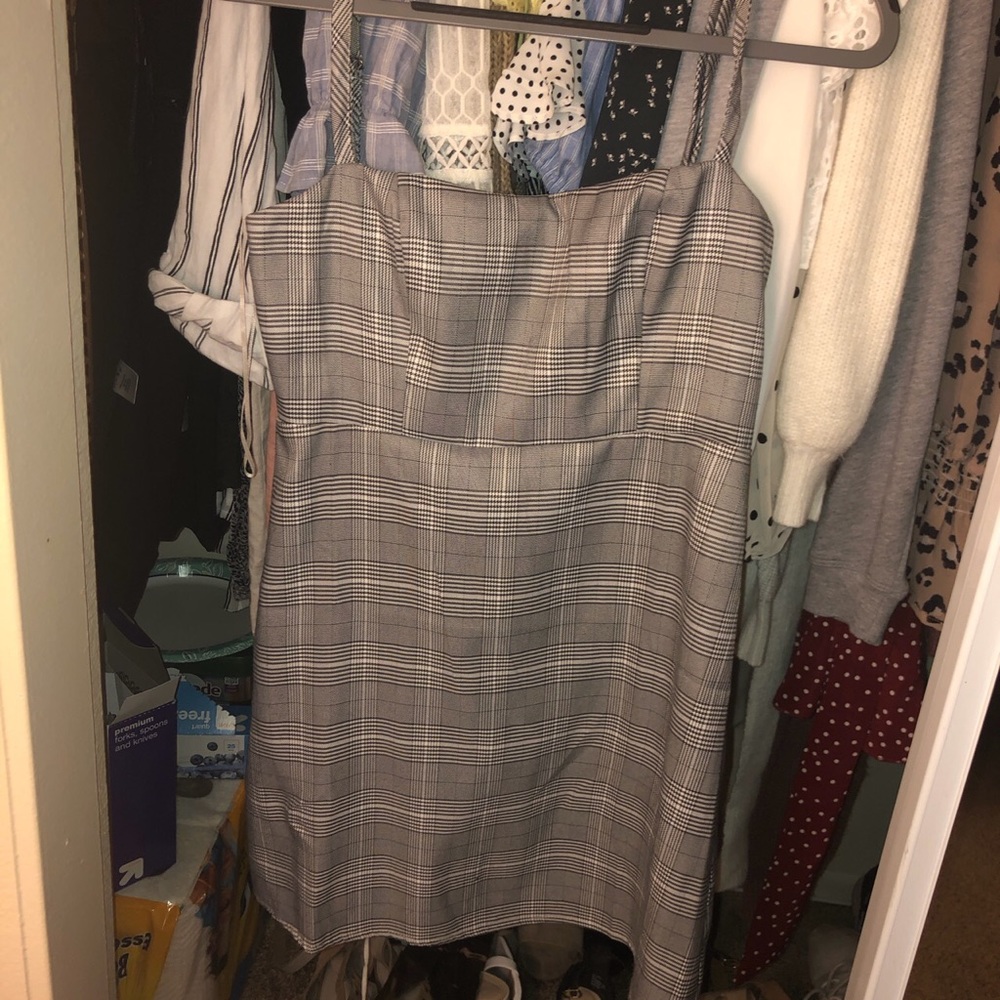 Wild Honey plaid mini dress